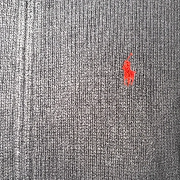 GUC Polo Ralph Lauren Men's Navy Zip-Up Sweater - Picture 4 of 5